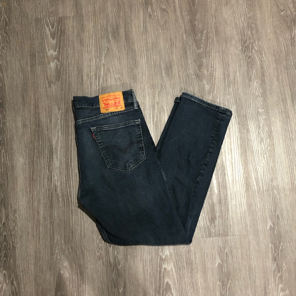 Levi Men’s Jeans - 505 Regular Fit - 34x29